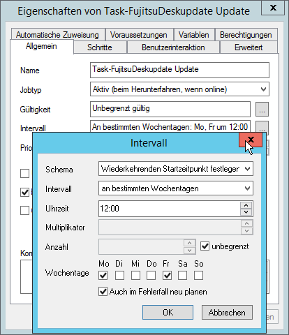 Intervall Fujitsu Deskupdate Checker