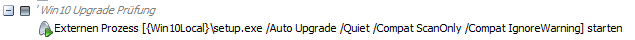 baramundi Deploy Script - Windows 10 Upgrade Kompatibilität prüfen