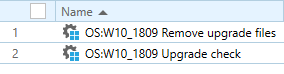 baramundi Jobs - Windows 10 1809 Upgrade Check